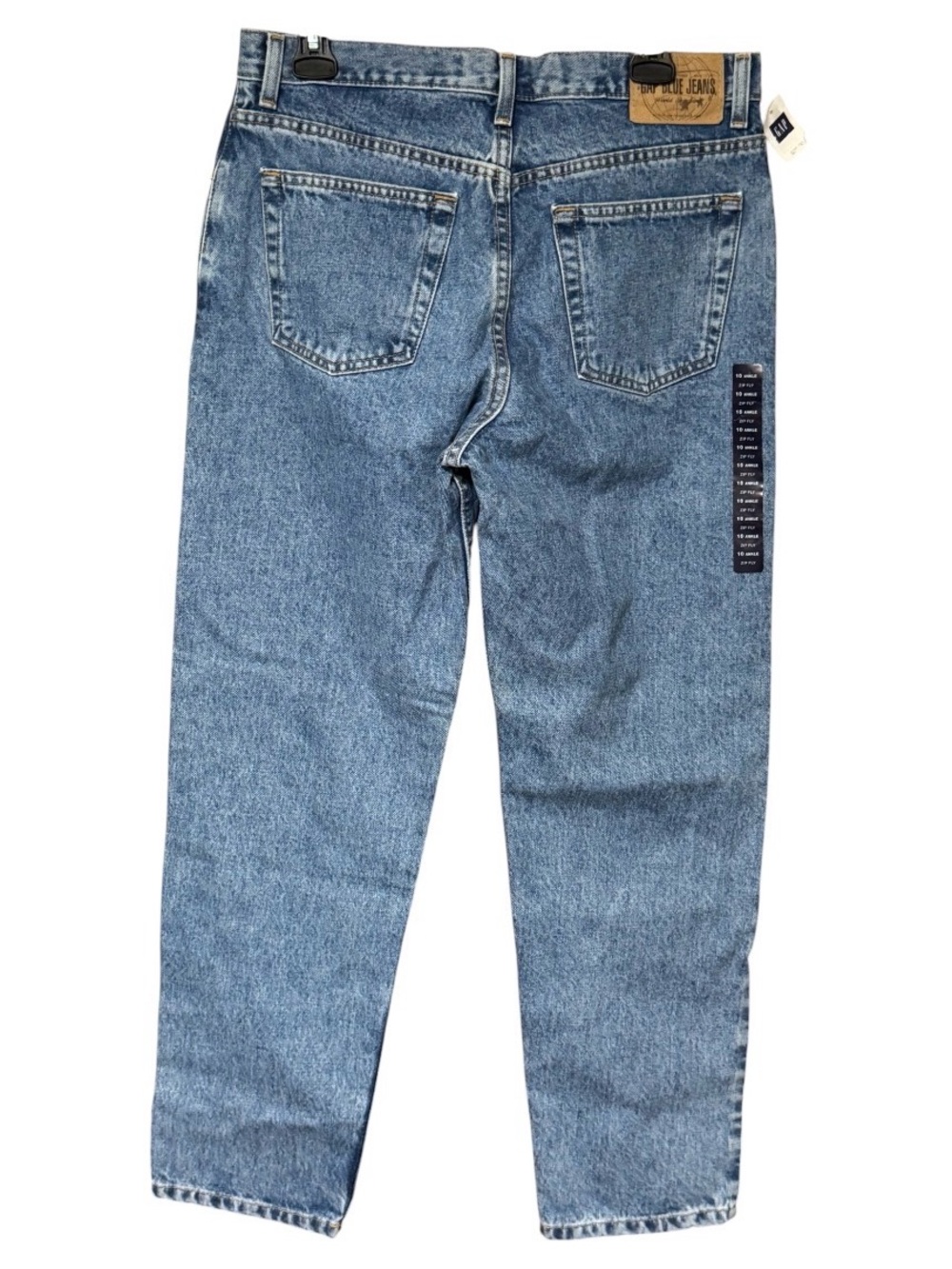 NWT vintage 1990s Gap Blue Jeans featuring a straight-leg loose fit SZ 10 ankle